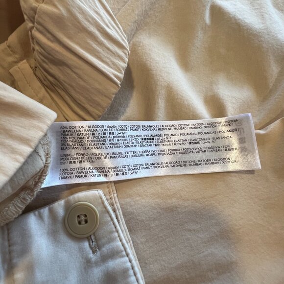 Mango Khaki Lightweight Wide Leg Trousers Size - Picture 10 of 11